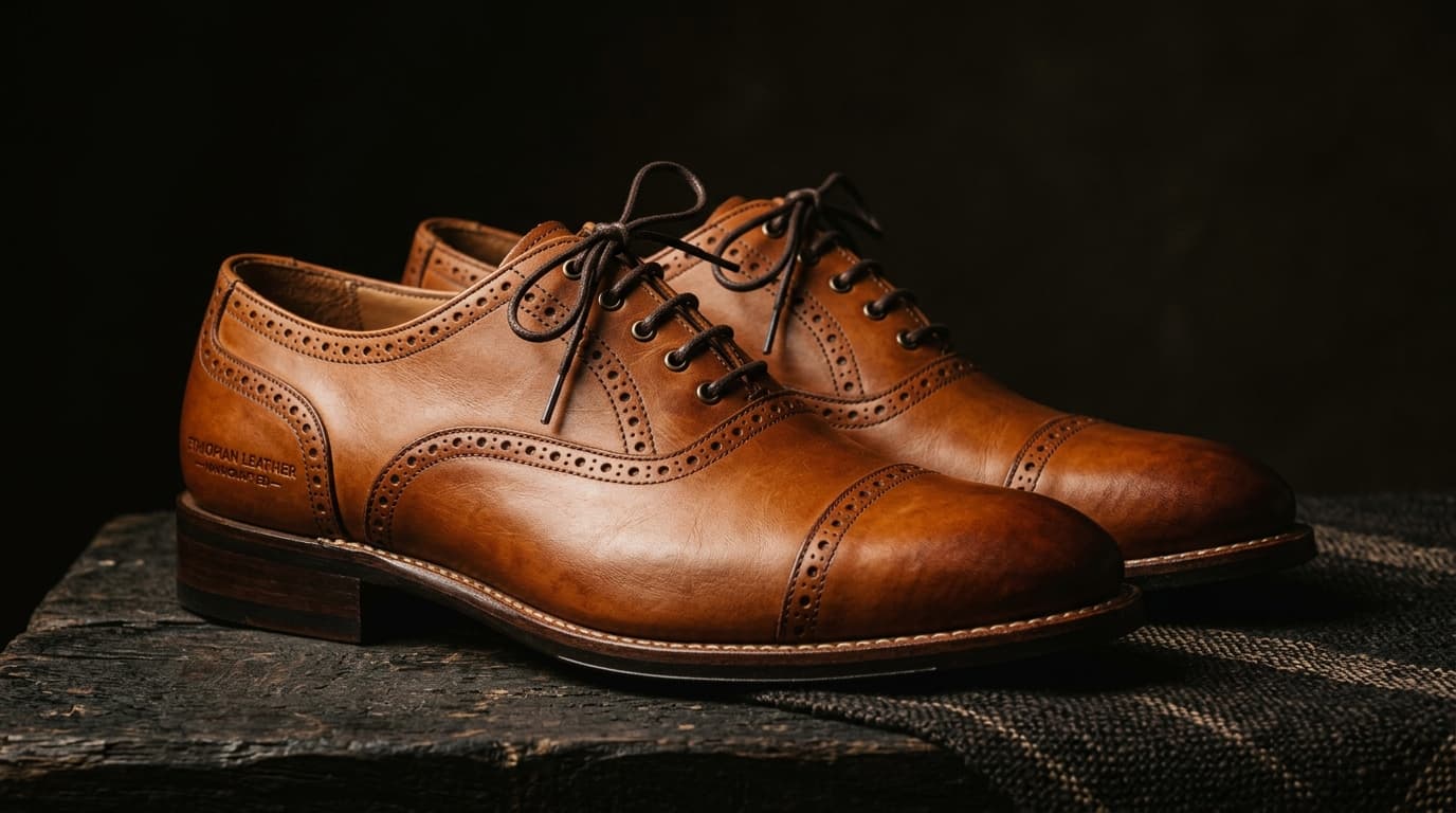 KURU Premium Ethiopian Leather Oxford Shoes